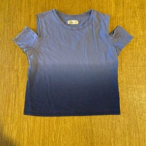 Hollister Cropped Cutout Sleeve Top